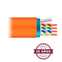 Cable FTP Cat 6A libre de halógenos FTP6A-500-H-C
