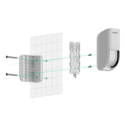 Detector exterior tipo cortina AJ-CURTAINOUTDOOR-W