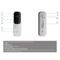 Doorbell 4 MP con IA integrada AJ-DOORBELL-4-W