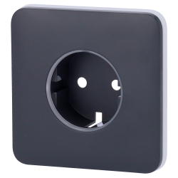 Tapa para enchufe básico tipo F AJ-SOLOCOVER-GRA