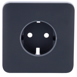 Tapa para enchufe básico tipo F AJ-SOLOCOVER-GRA