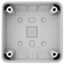 Caja de montaje para un dispositivo AJ-SURFACEBOX-W Caja de montaje para un dispositivo AJ-SURFACEBOX-W